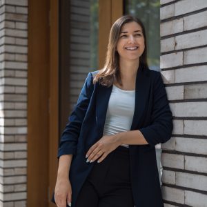 Business-Bild einer Frau Outdoor Stadt urban